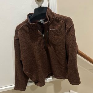 Edddie Bauer Quarter Zip Sweater Shirt 1/4 Zip Sweatshirt